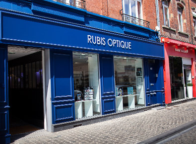 facade boutique Rubis Optique à Béthune